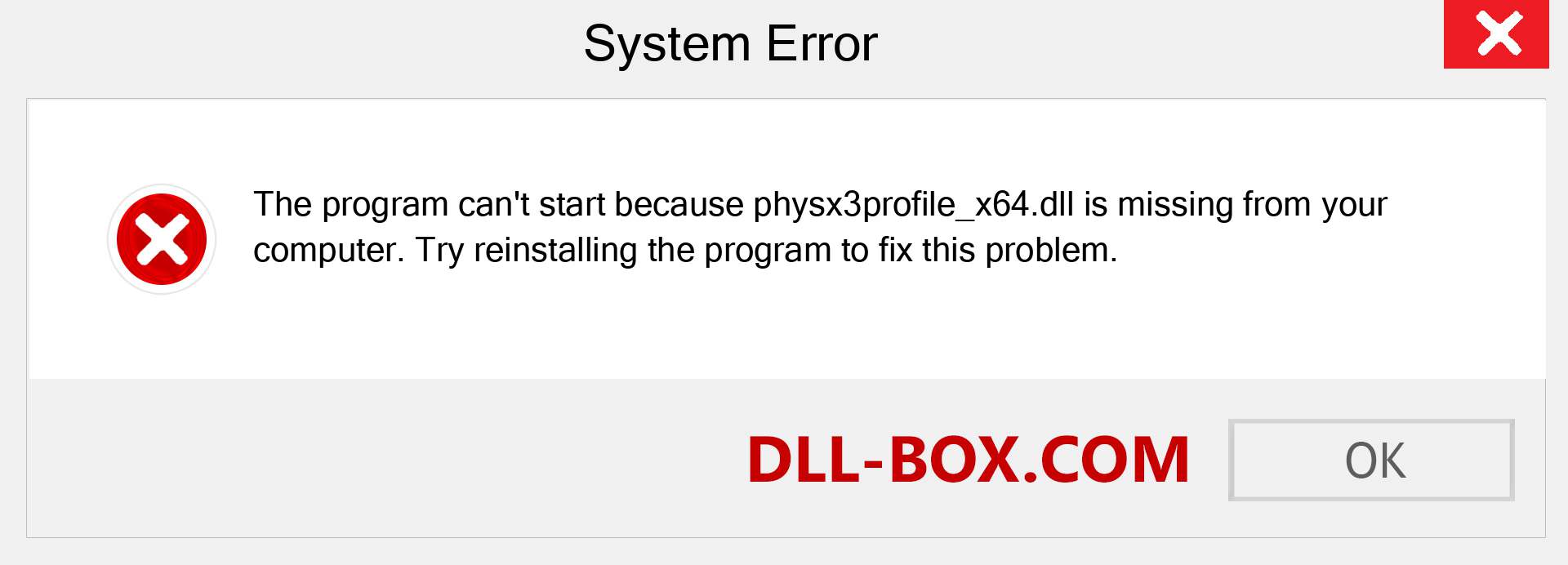  physx3profile_x64.dll file is missing?. Download for Windows 7, 8, 10 - Fix  physx3profile_x64 dll Missing Error on Windows, photos, images